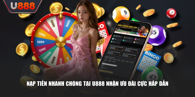 Quy Trình Nạp Tiền U888 Siêu Tốc Trong 60 Giây, An Toàn Cao 4 Nạp tiền nhanh chóng tại U888 nhận ưu đãi cực hấp dẫn